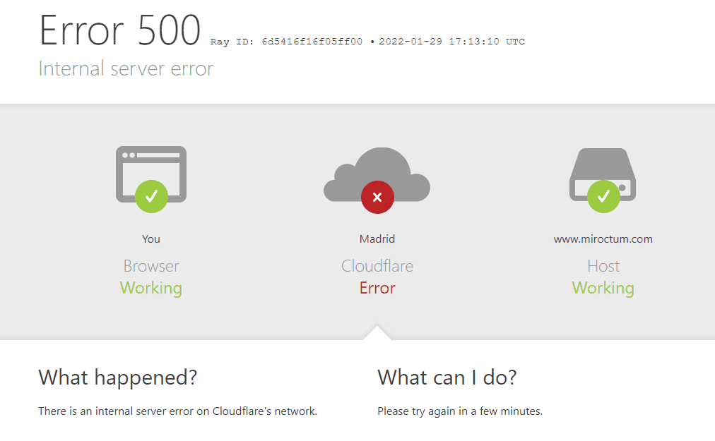 Network and DNS errors